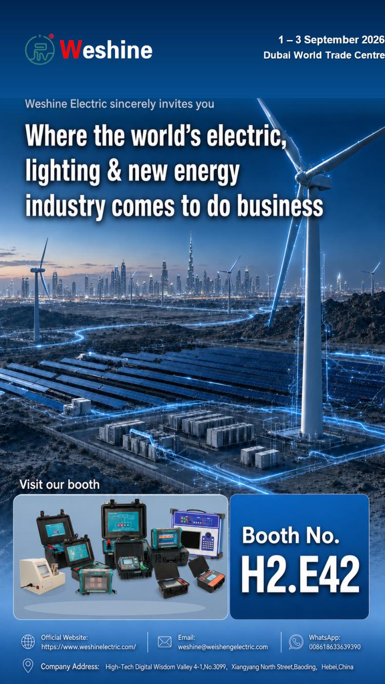Weshine Electric примет участие в выставке Middle East Energy 2026 в Дубае